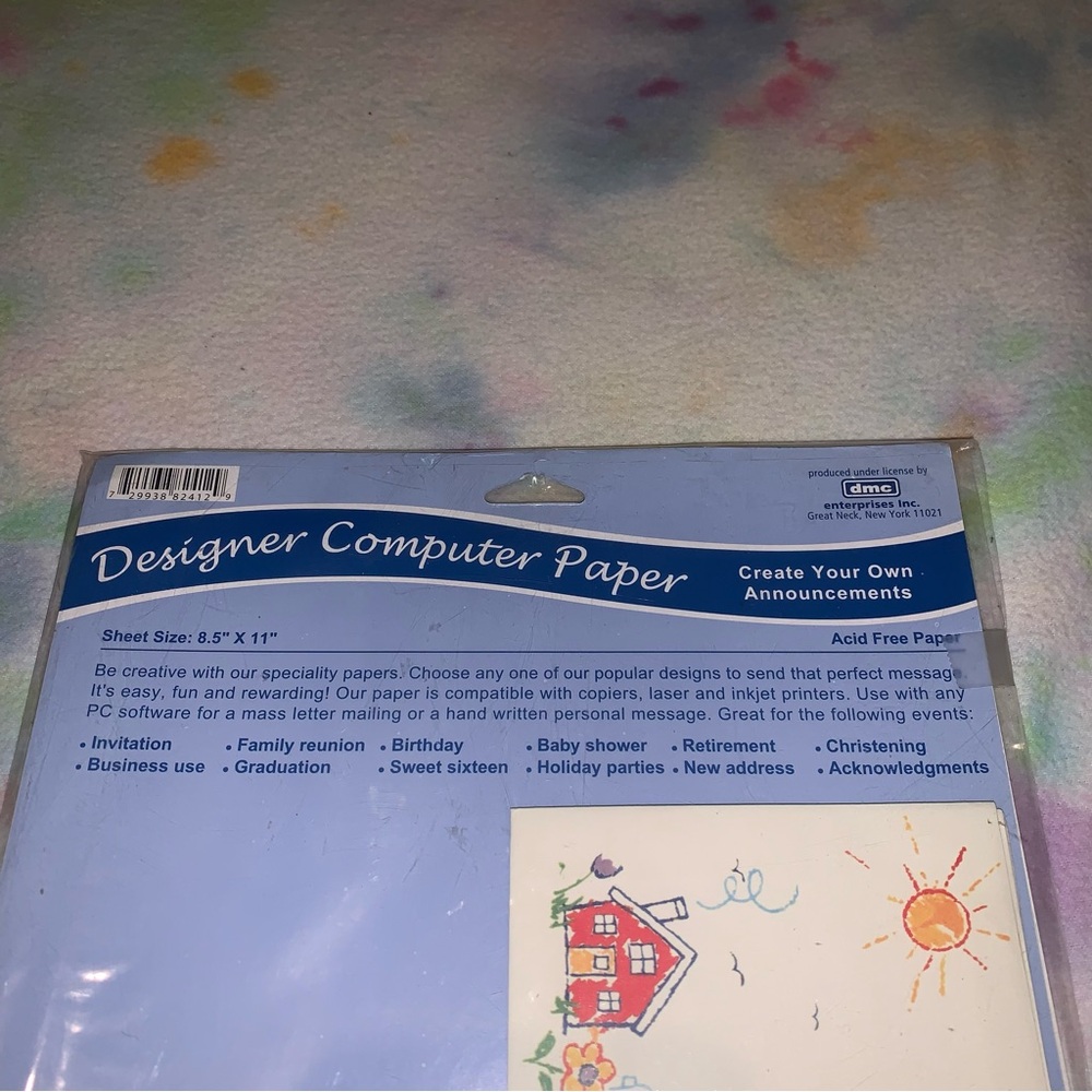 English Cards Designer Computer Paper - Picture 5 of 7